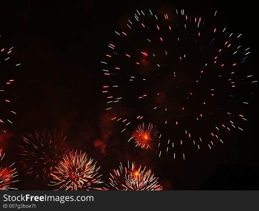 Colorful fireworks