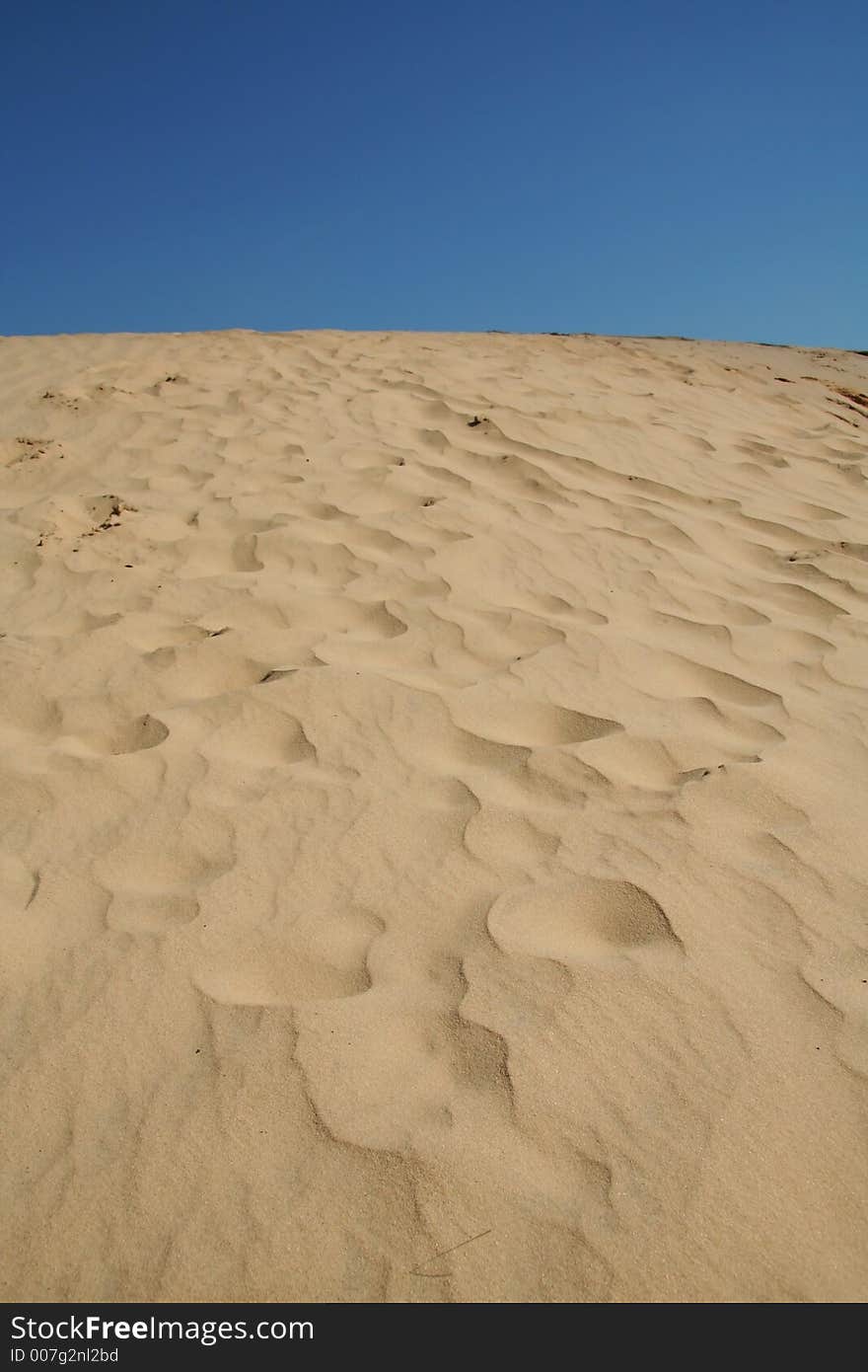 Sand desert (yellow sand and blue)