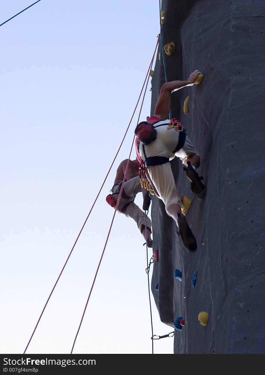 Climb the rock. Climb the rock