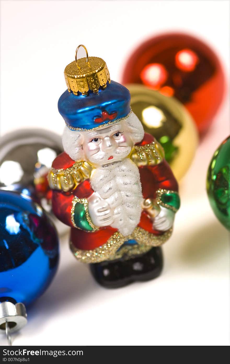 Christmas Ornaments- Crystal Santa Claus