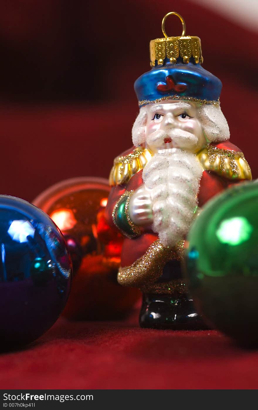 Christmas Ornaments- Crystal Santa Claus