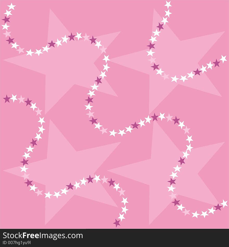 Pink Starry Background