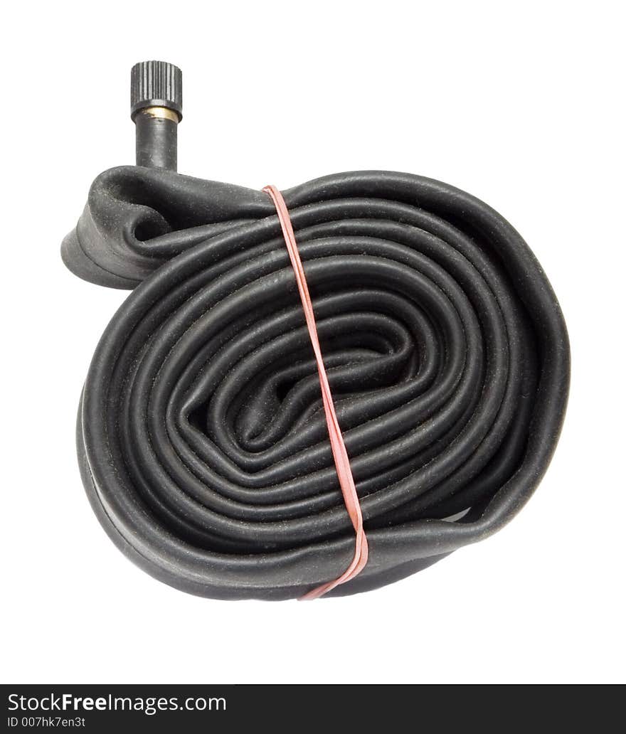 Inner tube from a sports bicycle