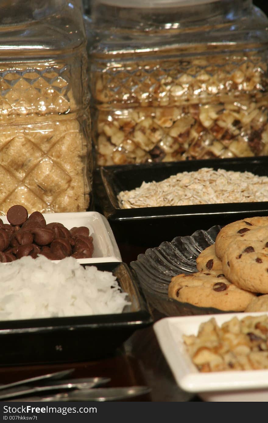 Yummy Chocolate Chip cookie ingredients. Yummy Chocolate Chip cookie ingredients