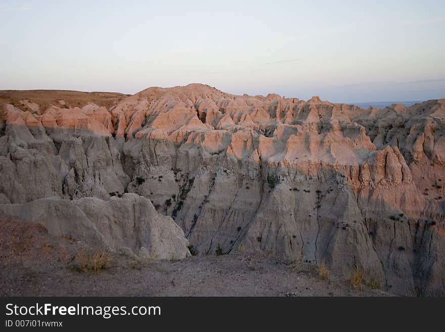 Badland Mountains in South Dakota. Badland Mountains in South Dakota