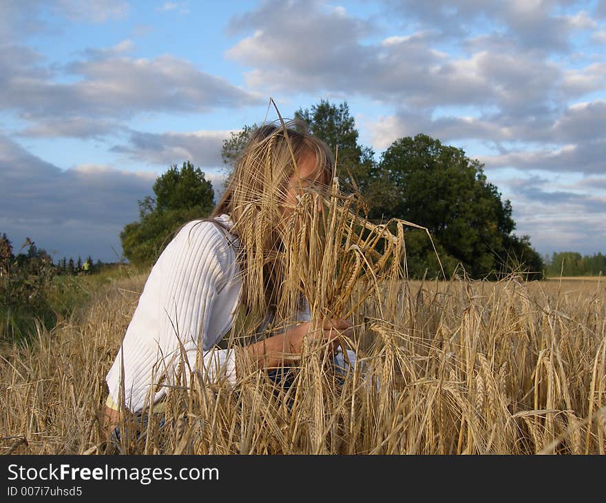 Girl at the field