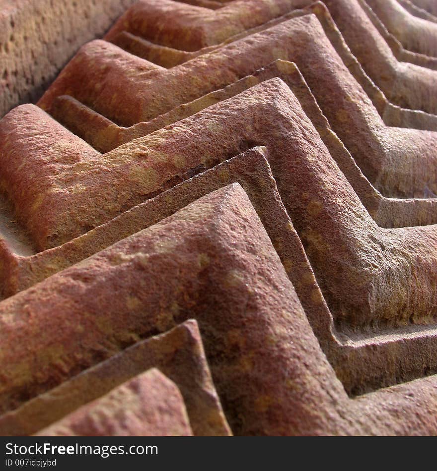 Lovely geometric shapes in this detail of a pillar at Humayun's Tomb, Delhi, India. Lovely geometric shapes in this detail of a pillar at Humayun's Tomb, Delhi, India