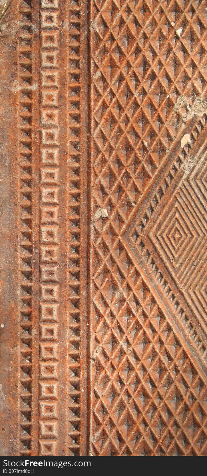 Pattern and border from an old stove. Pattern and border from an old stove