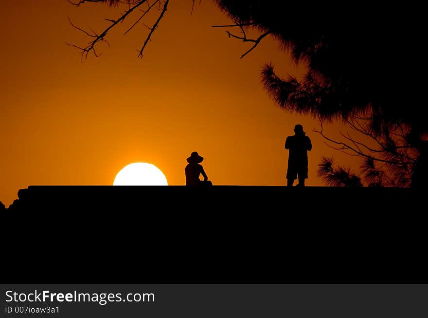 Couple In Sunset