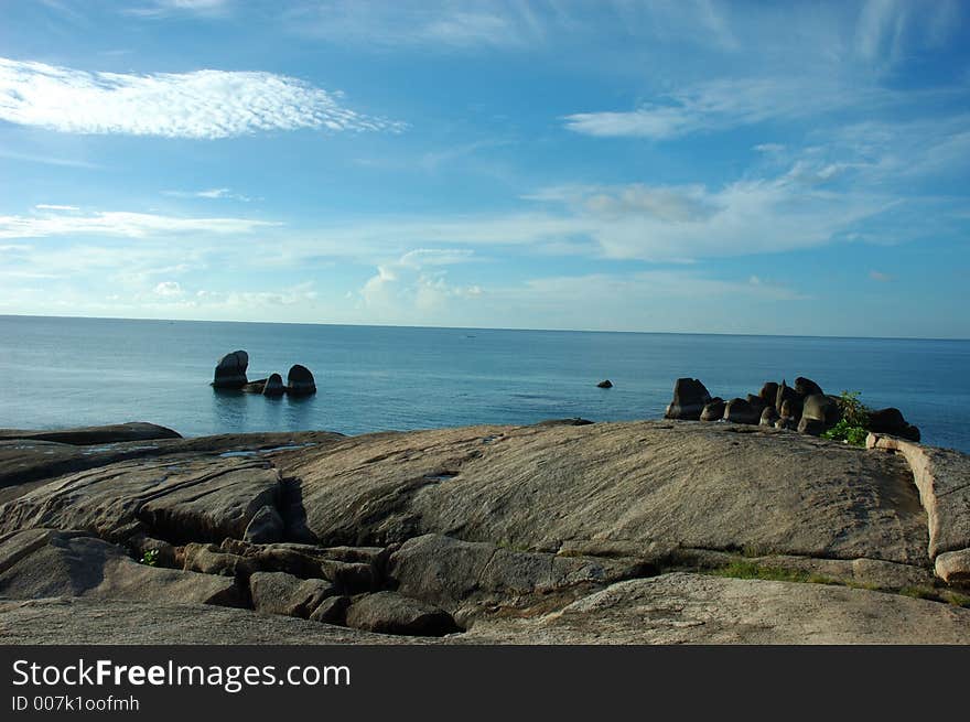 Rocky Coast in Koh Samui.