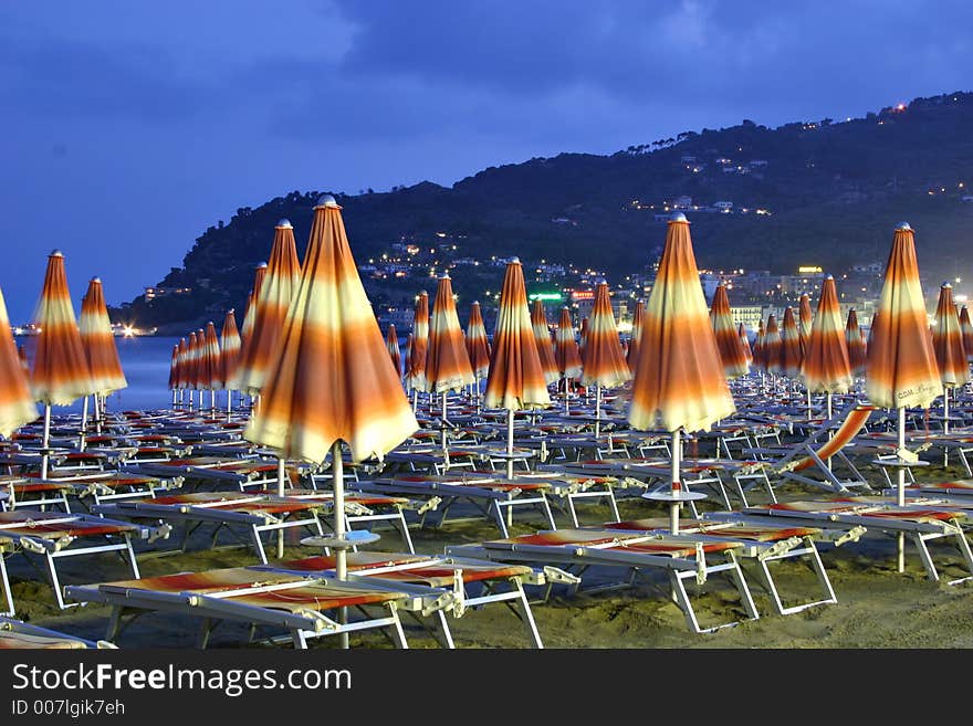 Beach umbrellas