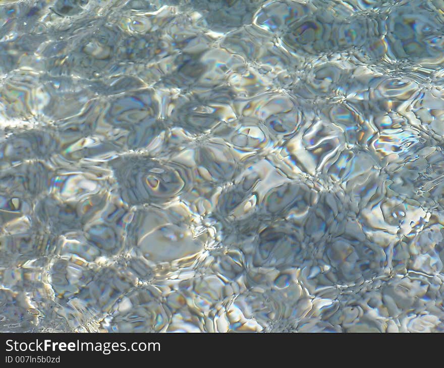 Water reflecrion on the beach