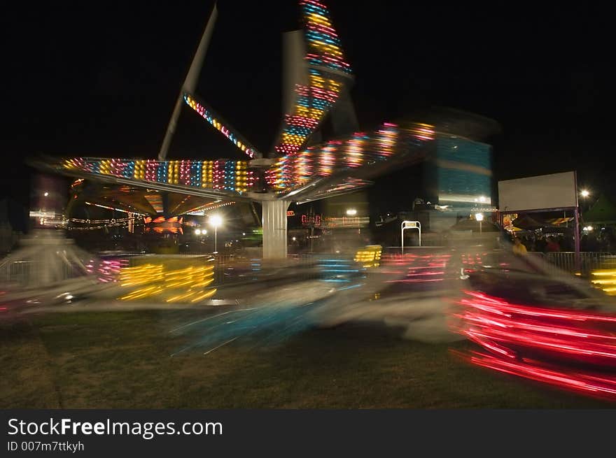 Long Exposure Scrambler Ride with Motion Blur