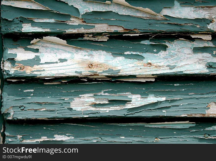 Green Crackled Door