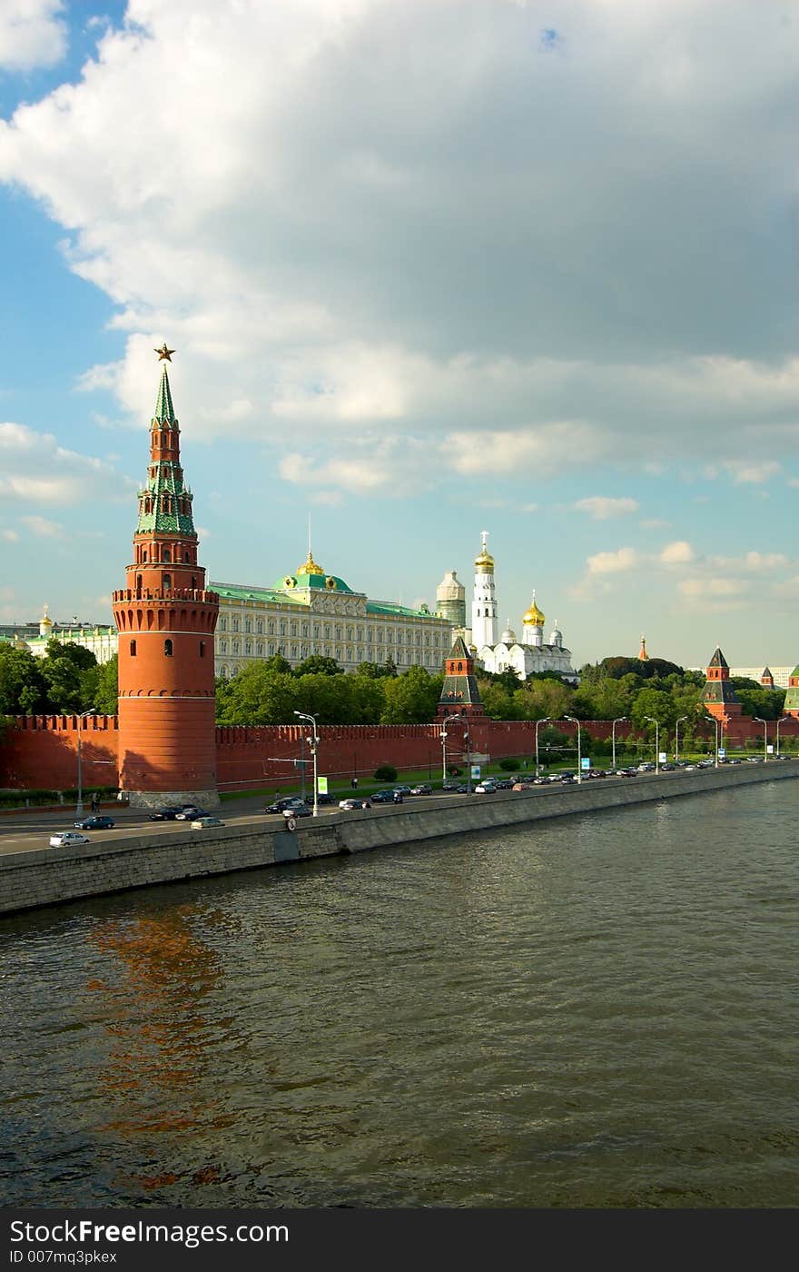 Red wall, Moscow, Russia