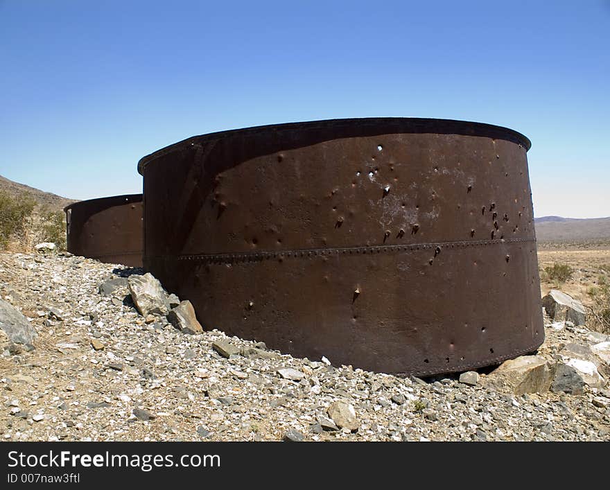 Rusty Storage Drums