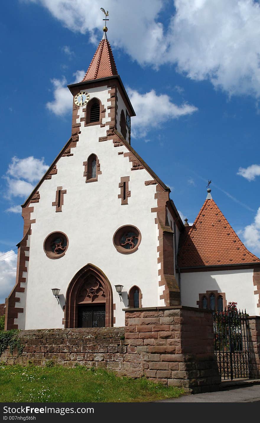 A 15th century church at Battweiler in the Palatine area of Germany. A 15th century church at Battweiler in the Palatine area of Germany.