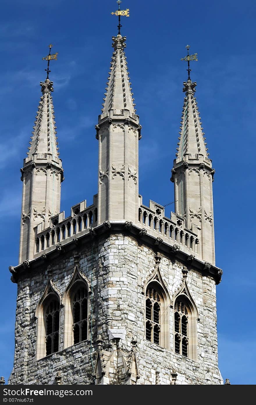 Historic Church Towers in central London. Historic Church Towers in central London.