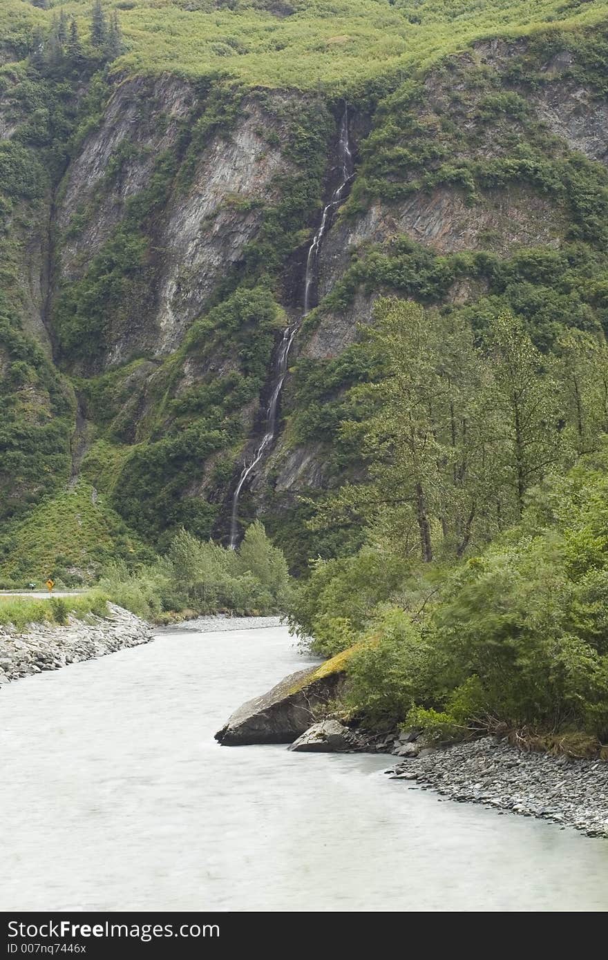 Waterfalls at Lowe river