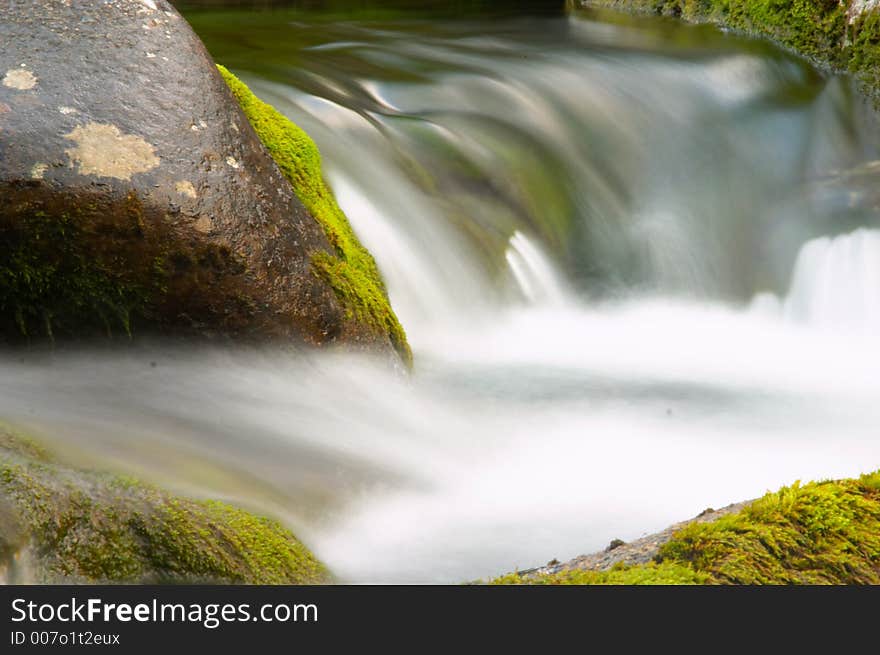 Mountain river flow