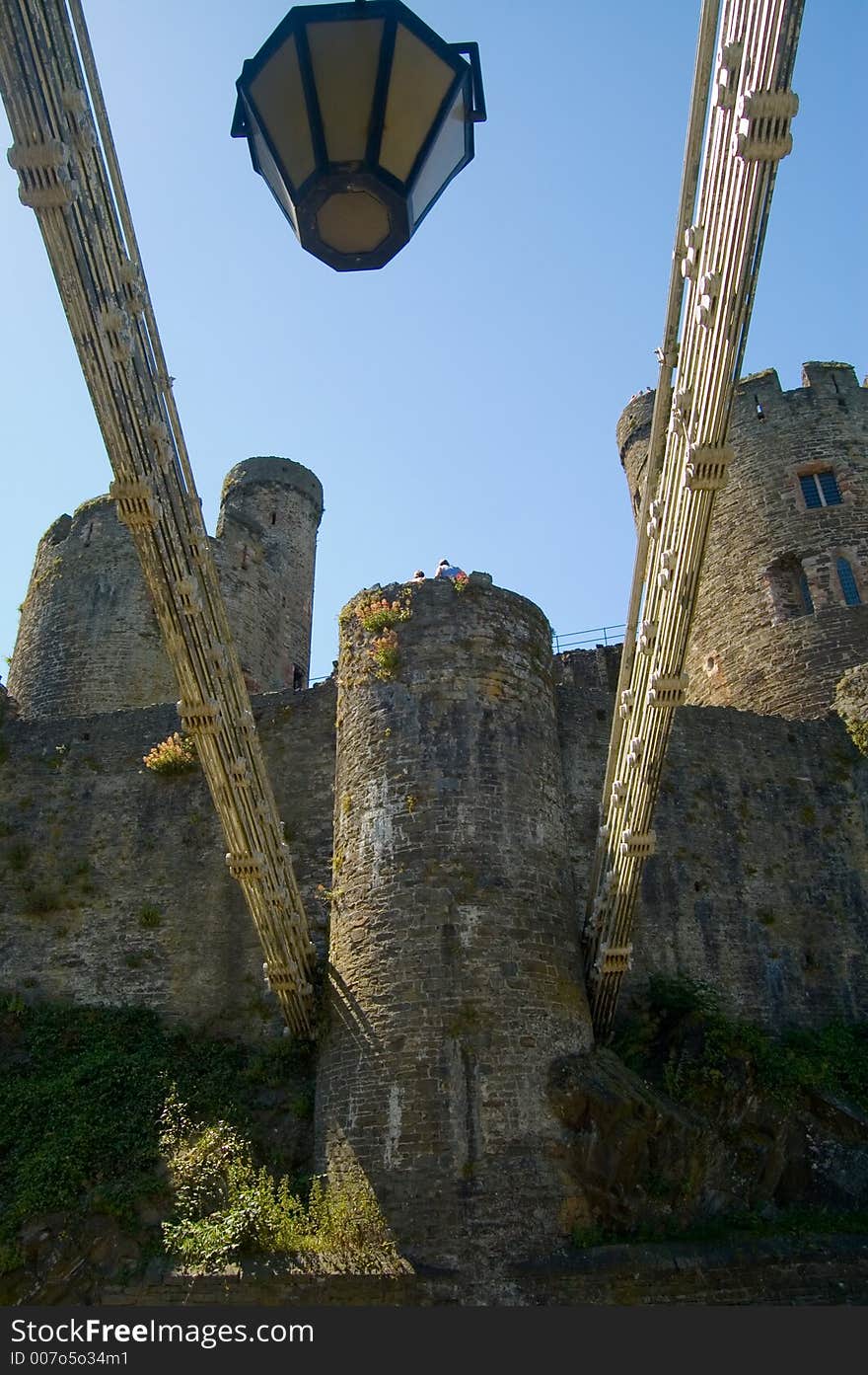 Conway castle from the bridge