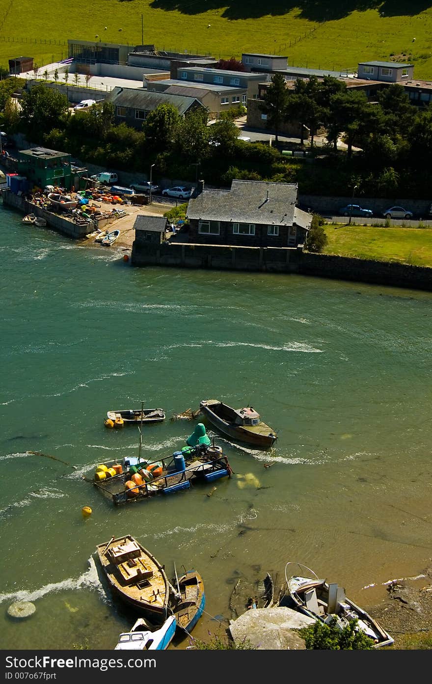 Fishing boats from the castle