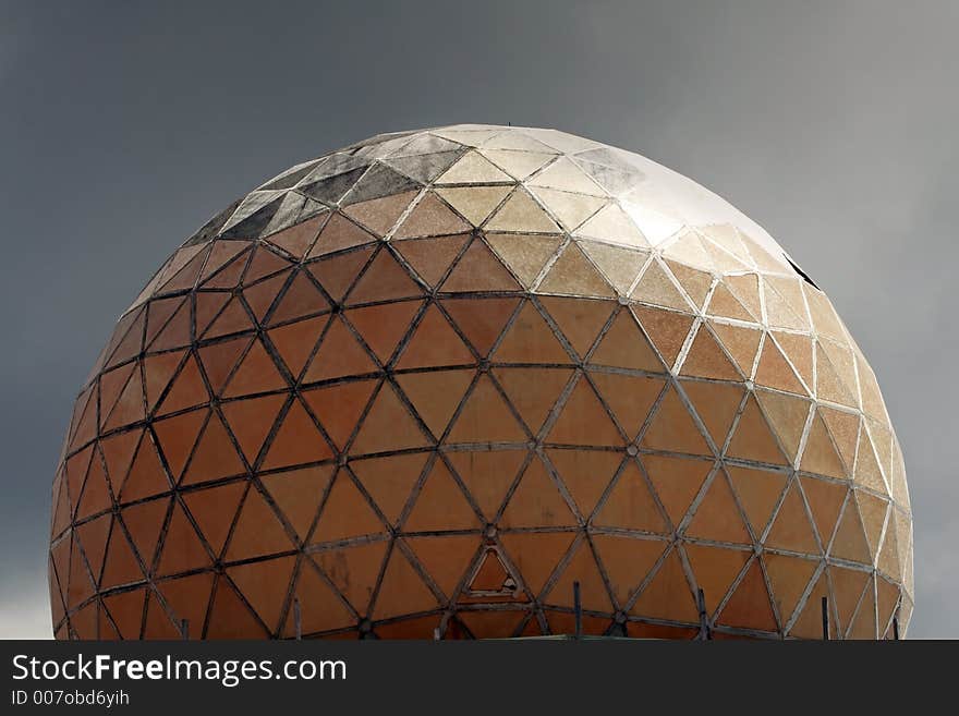 Cupola of the space obervatory building. Cupola of the space obervatory building