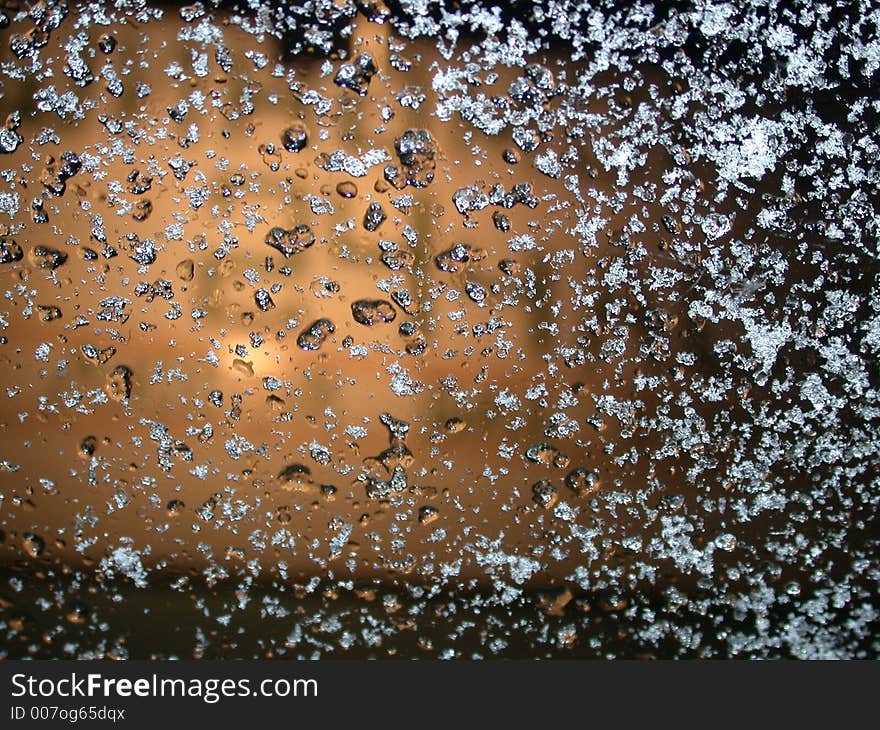 light entrenches, through ice, frozen on glass. light entrenches, through ice, frozen on glass