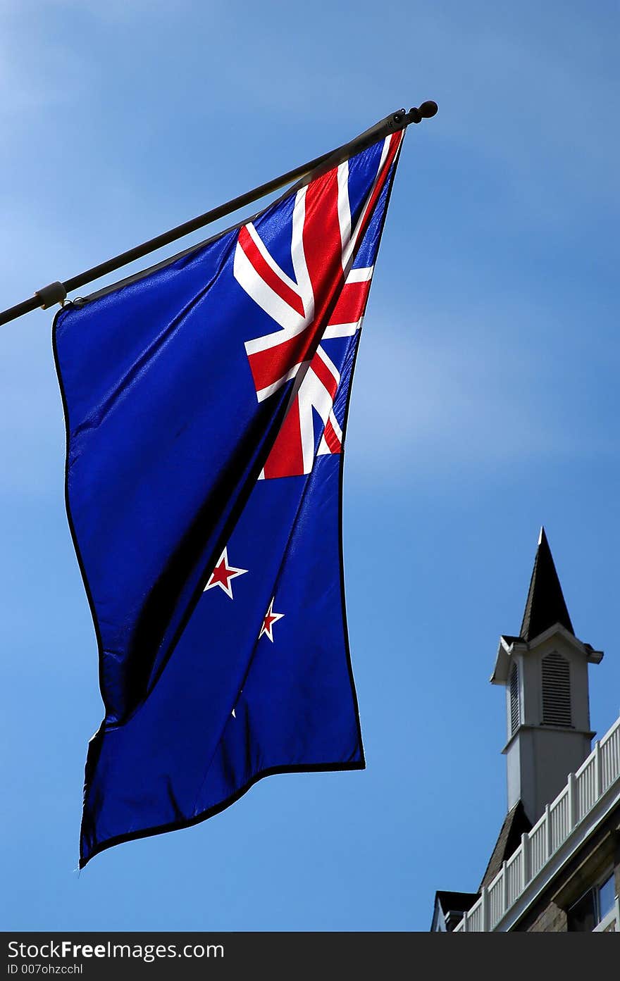 Steeple and Flag