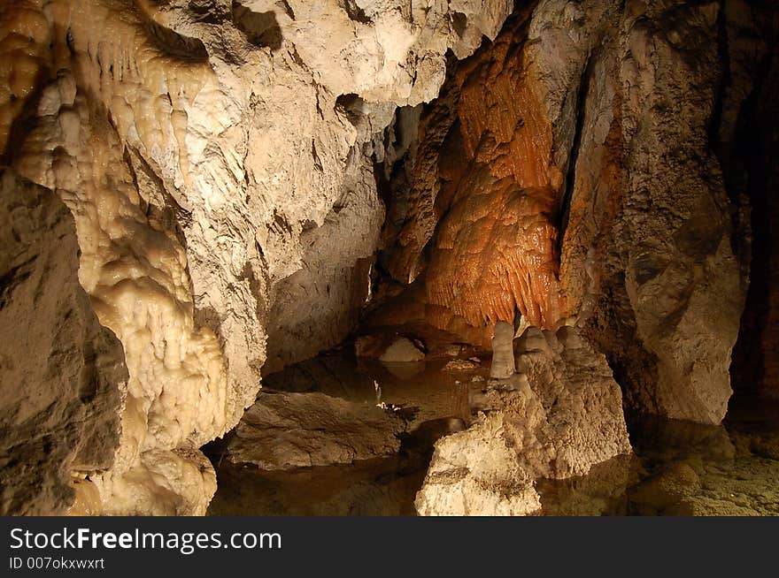 Stalactite caves in Slovakia