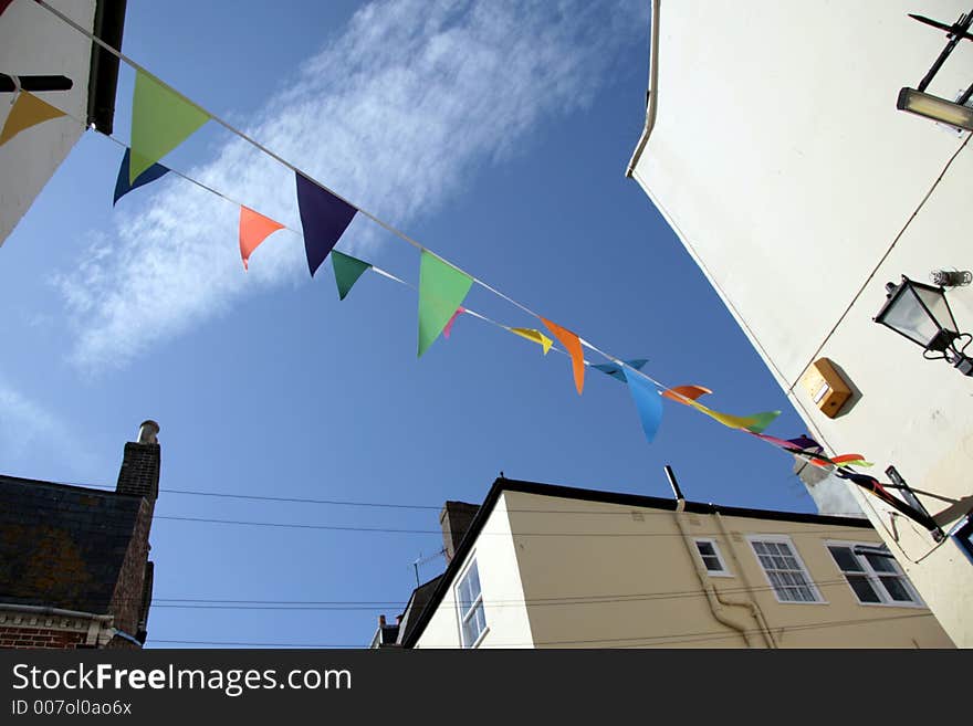 Colorful flags