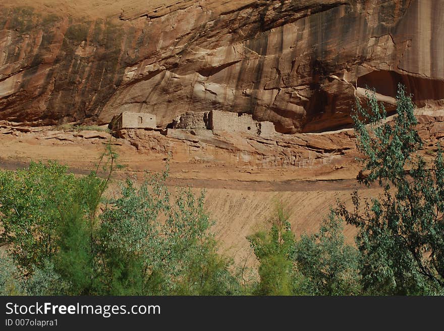 Ruins in Canyon de Chelly National Park. Ruins in Canyon de Chelly National Park