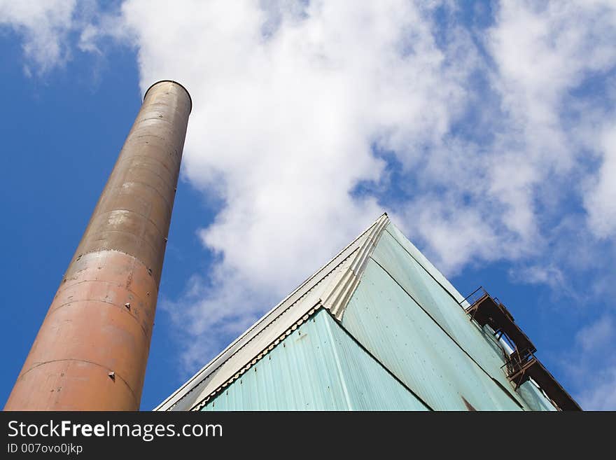 High industrial construction directed to the sky. High industrial construction directed to the sky.