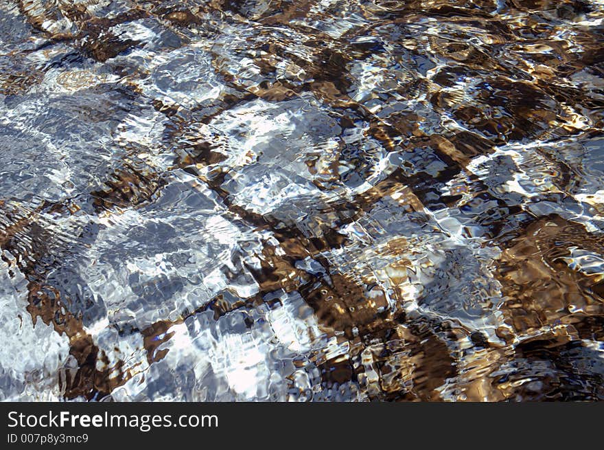 Water from the pool. Water from the pool