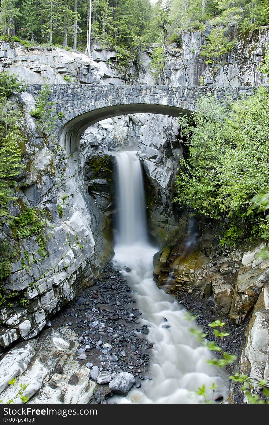 Christine Falls, Mount Rainier National Park, Washington. Christine Falls, Mount Rainier National Park, Washington