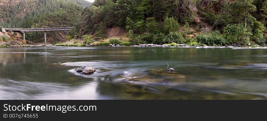 Long exposure of fast moving river. Long exposure of fast moving river