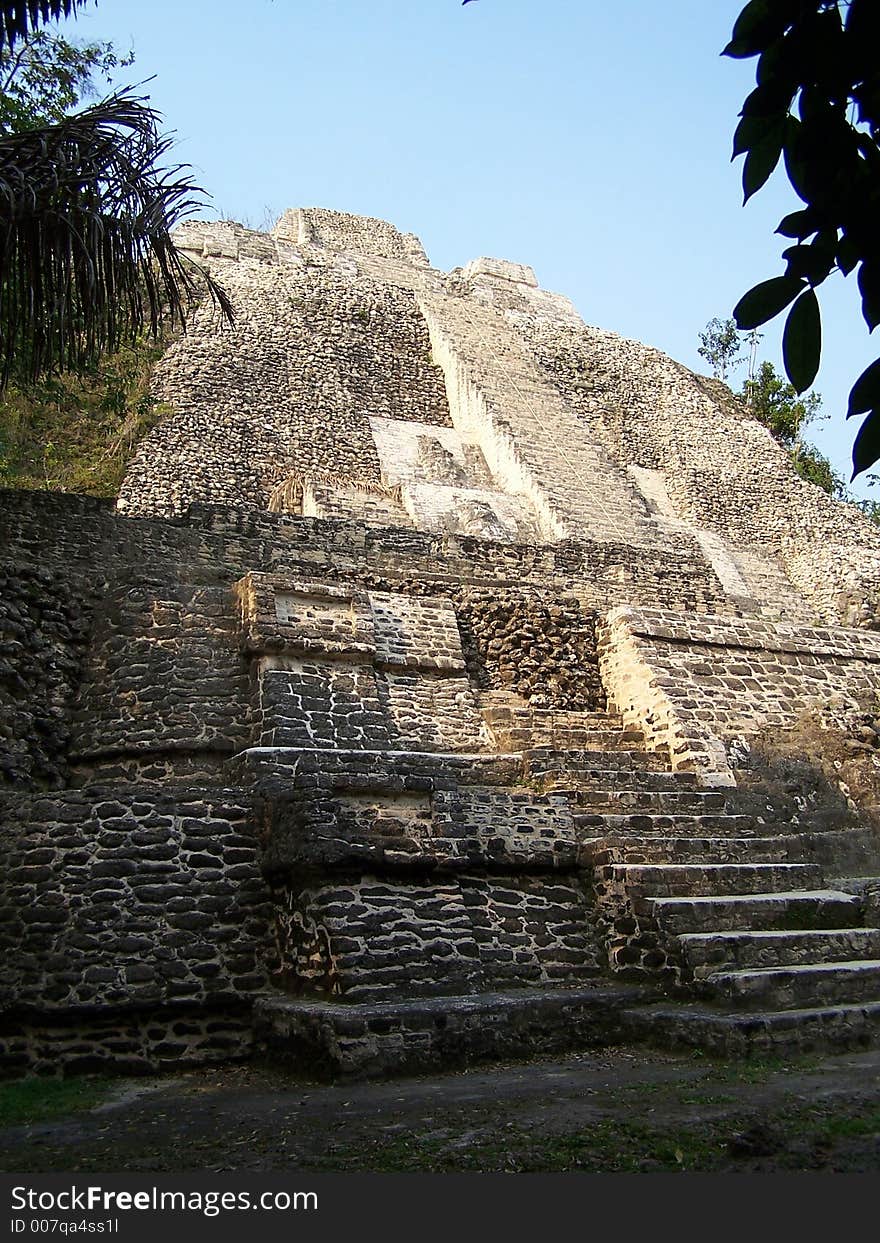 Main temple of the Lamanai. Belize. Main temple of the Lamanai. Belize