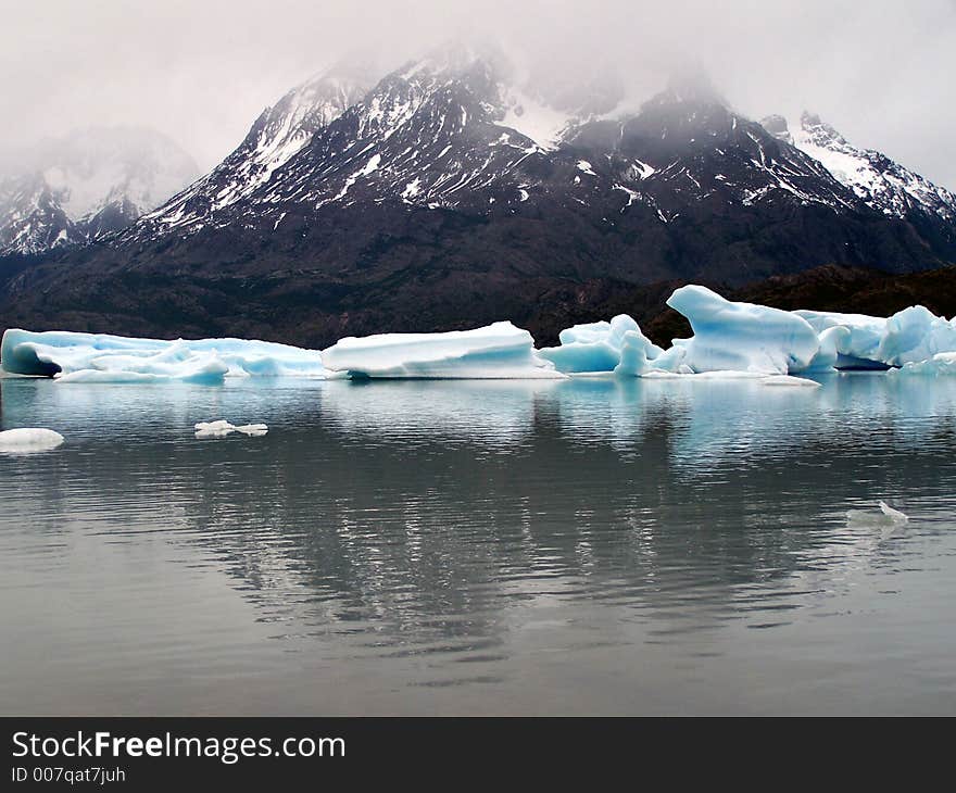 Glacier in Torres del Paine National Park. Chile. Glacier in Torres del Paine National Park. Chile