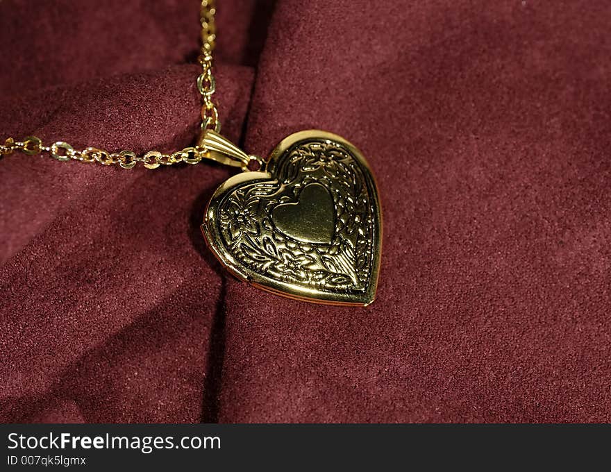 Photo of a Gold Heart Pendant - Lockheart