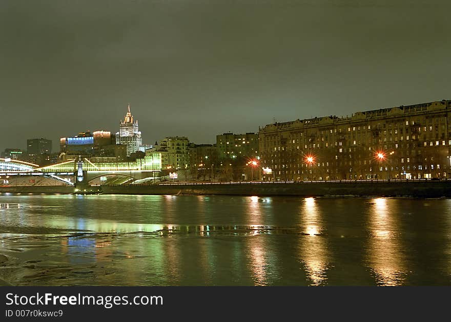 Embankment At Evening