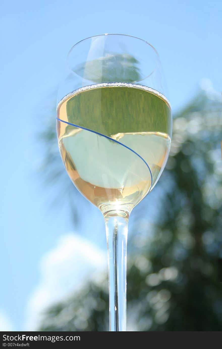 Glass Of Cool White Wine 6