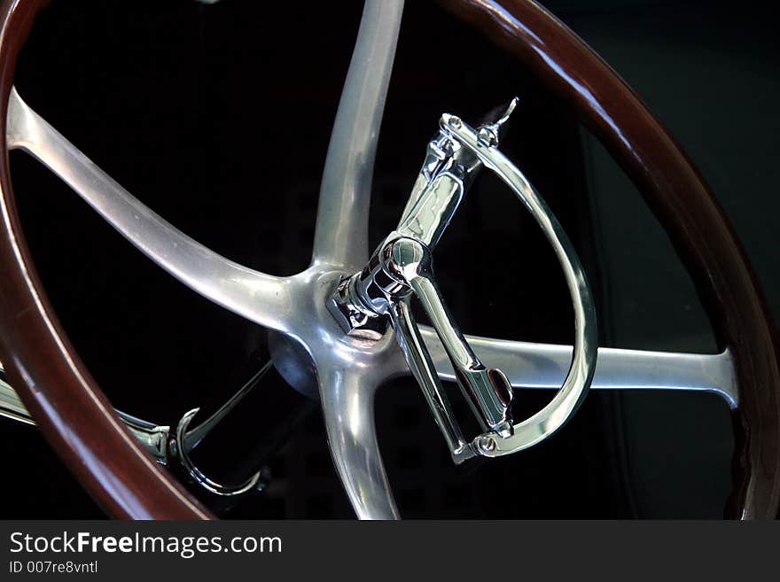 Antique steering wheel