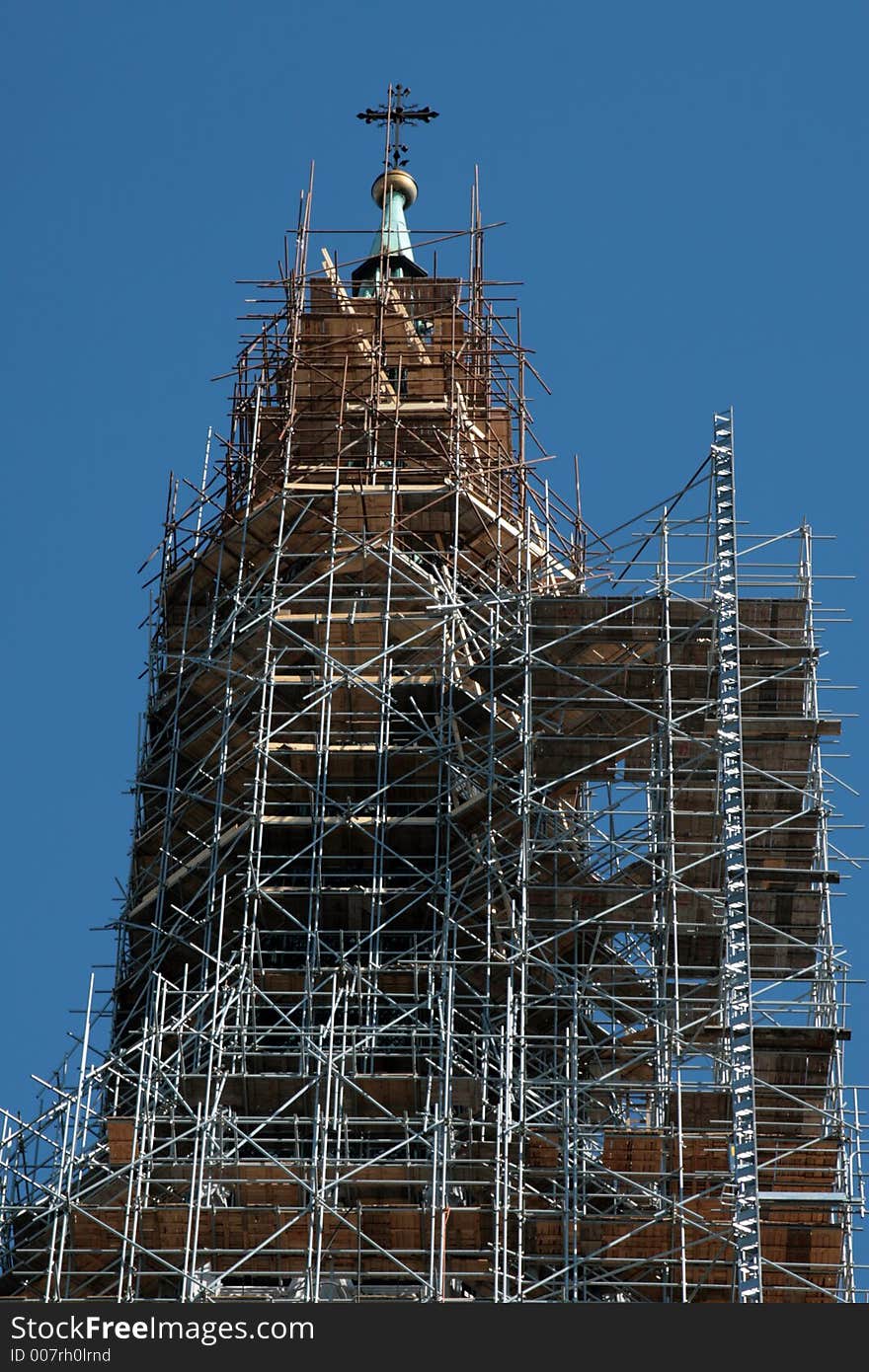 Saint Wenceslas Cathedral Olomouc, Czech Republic - scaffolding.