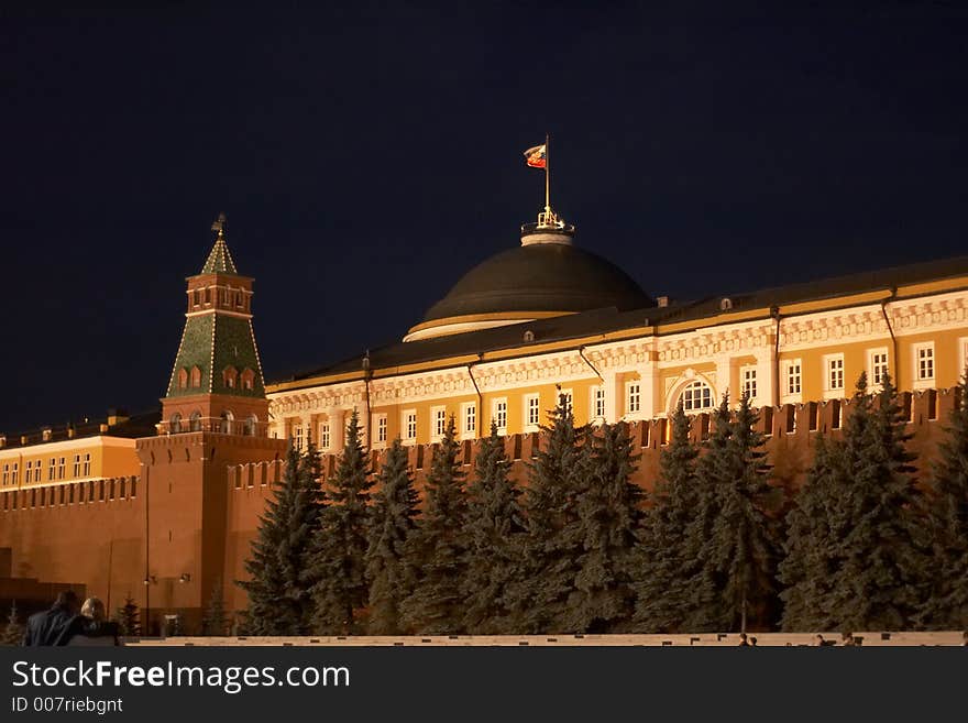 Red Square in the evening. Moscow, Russia.