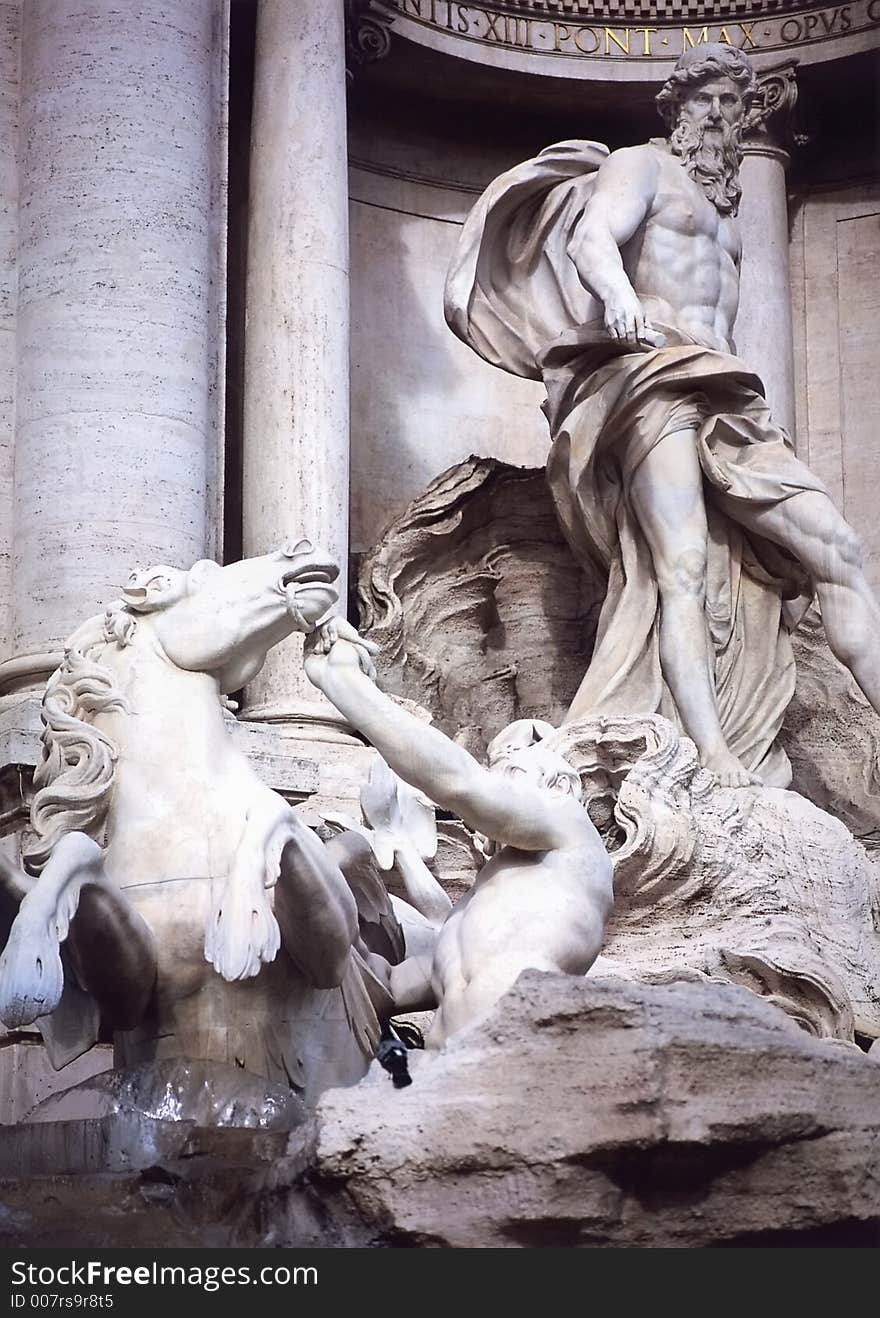 The Trevi Fountain is one of Rome's most recognizeable icons. The Trevi Fountain is one of Rome's most recognizeable icons.