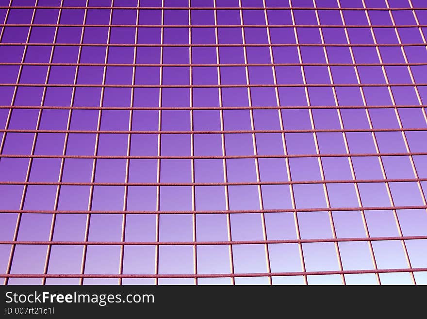 Fence In Front Of Magenta Sky, Background