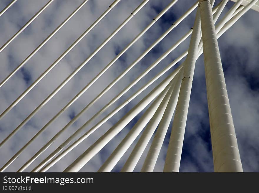 Detail of the bridge millenium. Detail of the bridge millenium