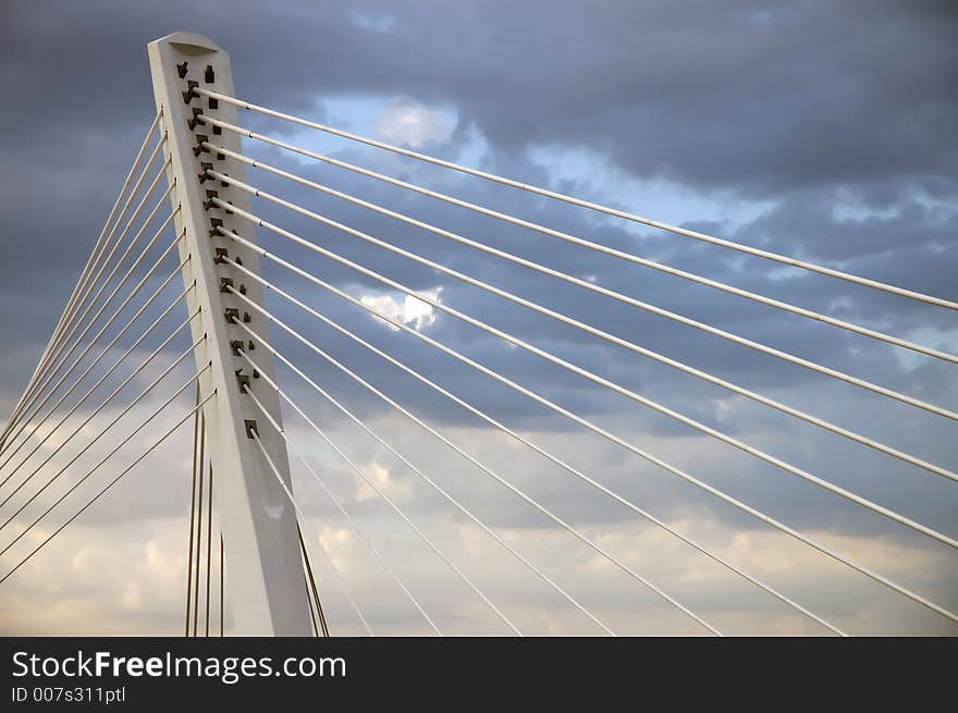 Detail of the bridge millenium. Detail of the bridge millenium