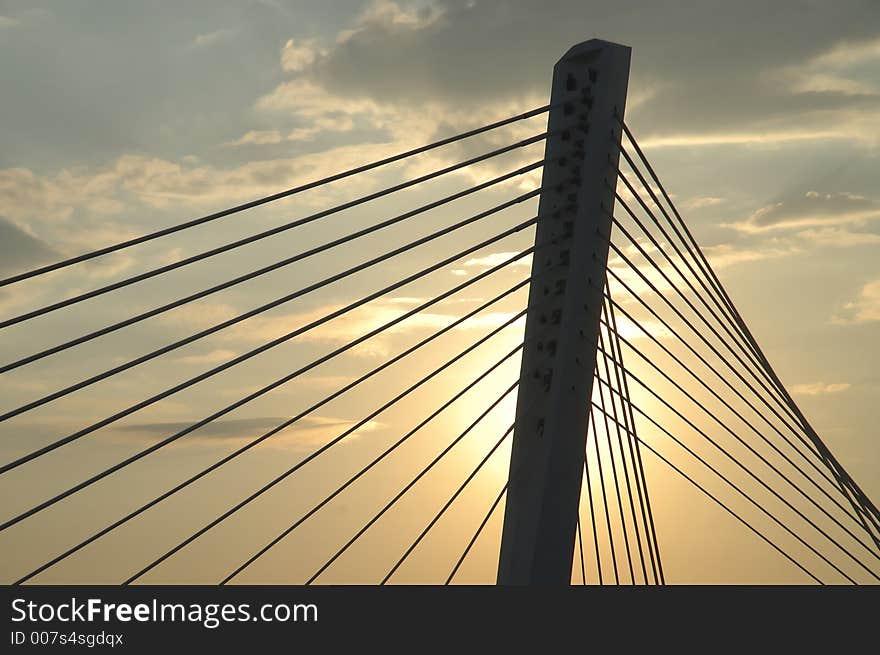 Detail of the bridge millenium. Detail of the bridge millenium