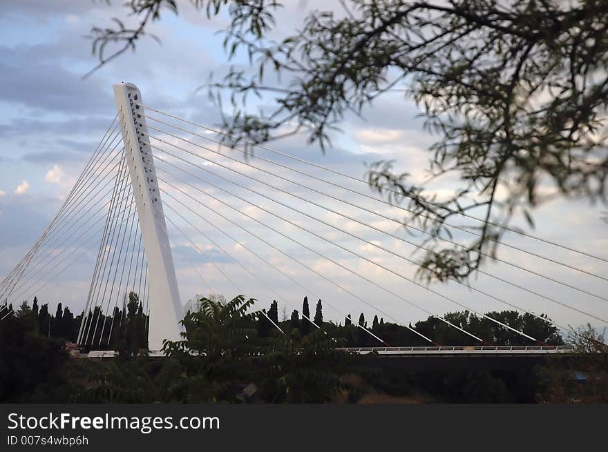 Detail of the bridge millenium. Detail of the bridge millenium